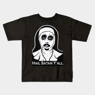 Oslo Black Hail Satan Y'all Kids T-Shirt